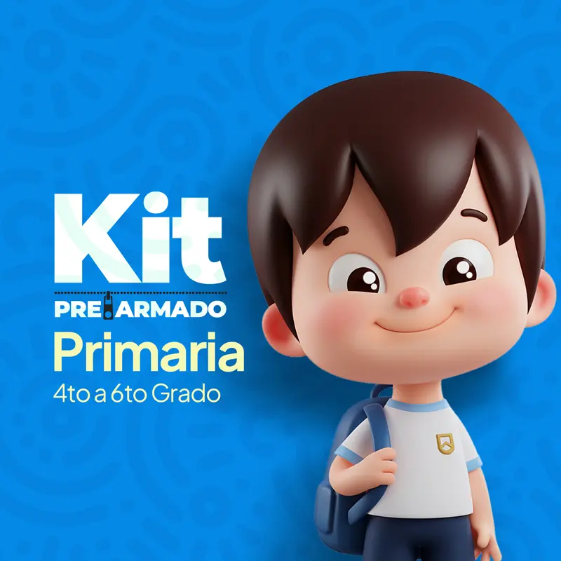 Kit Escolar Prearmado Básico Primaria de 4to. a 7mo. grado