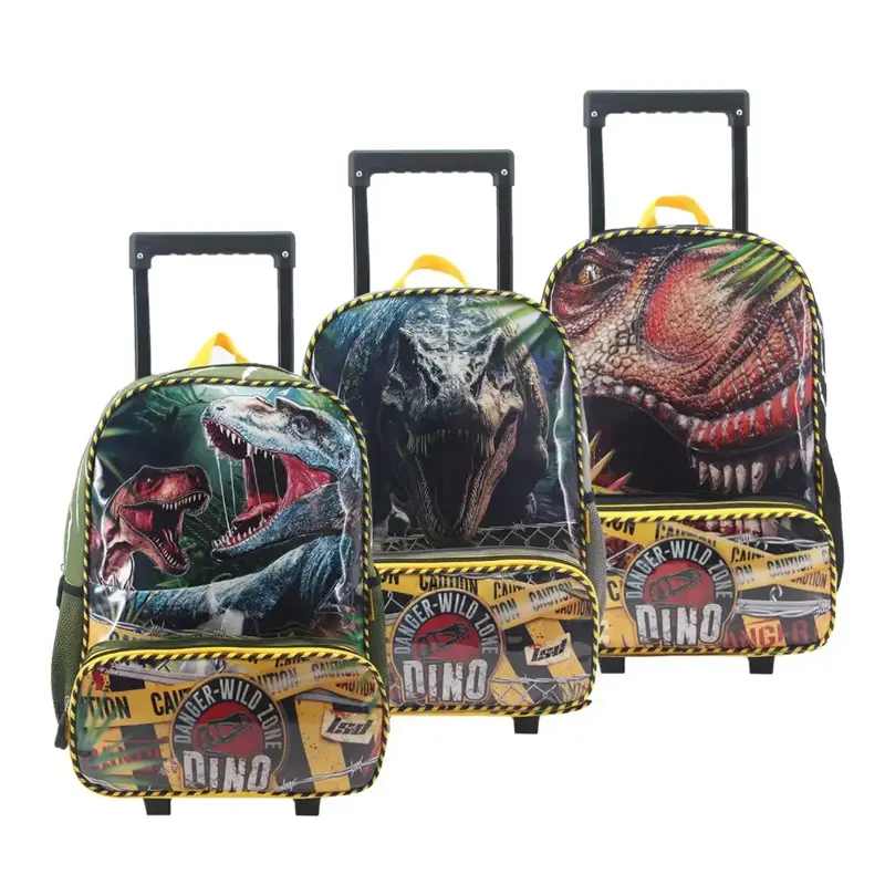Mochila con Carro LSyD Dino Danger 94.20105 16" 