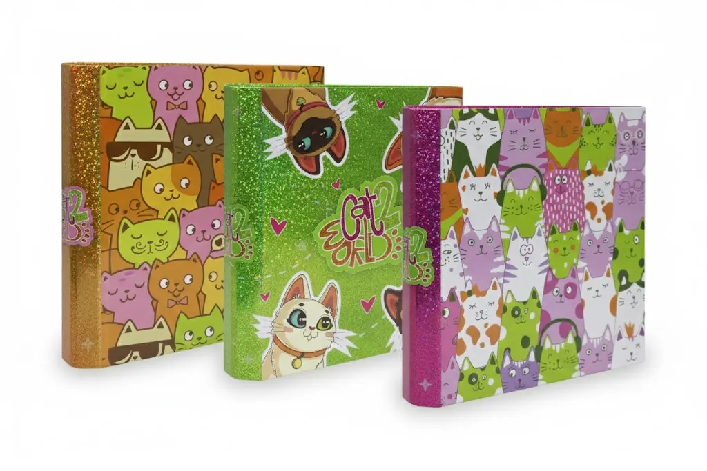 Carpeta 3 anillos Rexon Cat World 2, lomo de 40mm. 