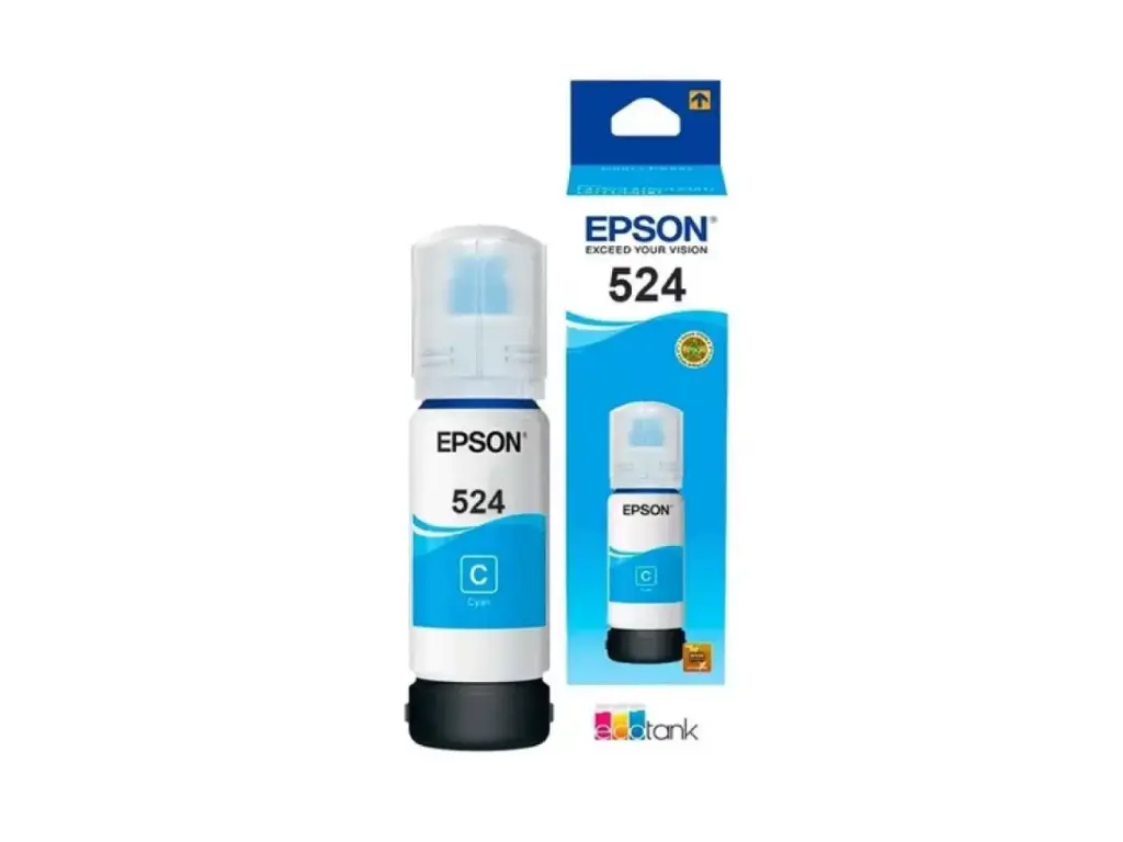 Botella de tinta Original Epson T524220 Cyan