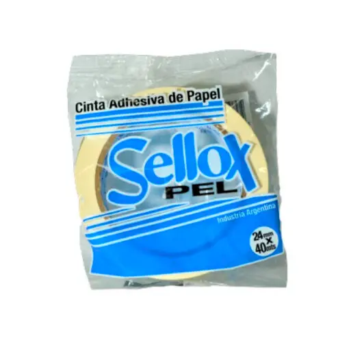 Cinta de enmascarar Sellox, 24mm. x 40mts.  