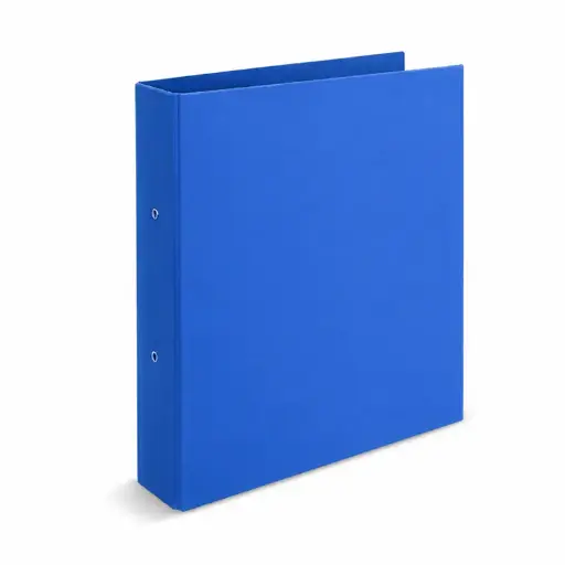 [CARP2AA4AZU] Carpeta 2 anillos 40 mm A4 forrada azul