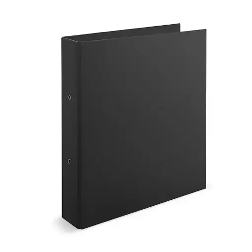 [CARP2AA4NEG] Carpeta 2 anillos 40 mm A4 forrada negra