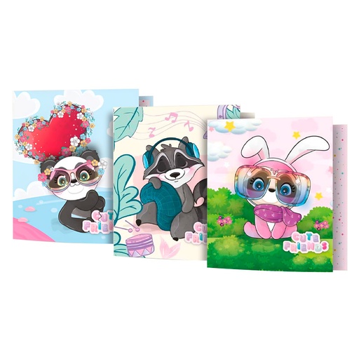 [CAR3AREXCUTE] Carpeta 3 anillos 40 mm Rexon Cute Friends