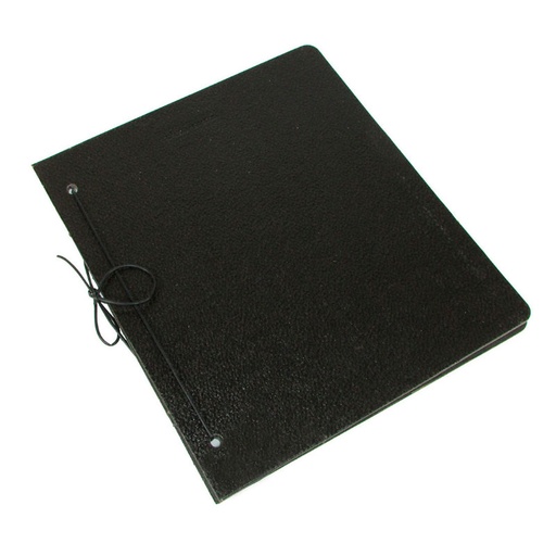 [CARFIBRANEG3] Carpeta de dos tapas de fibra N°3 negra brillante