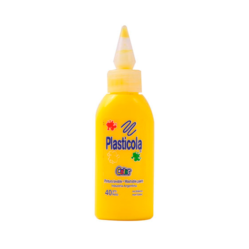 [PALSTAMARX12] Adhesivo vinílico Plasticola amarillo, 40g. pack de 12 unidades