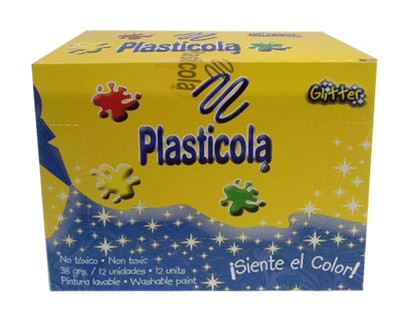 [PLASTBROLI12] Adhesivo brillo Plasticola oliva, 38g. pack de 12 unidades