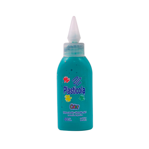 [PLASTVERDX12] Adhesivo vinílico Plasticola verde, 40g. pack de 12 unidades