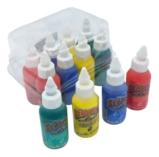 [STAADCOLX12] Adhesivo Color Surtido STA, 30g. pack de 12 unidades