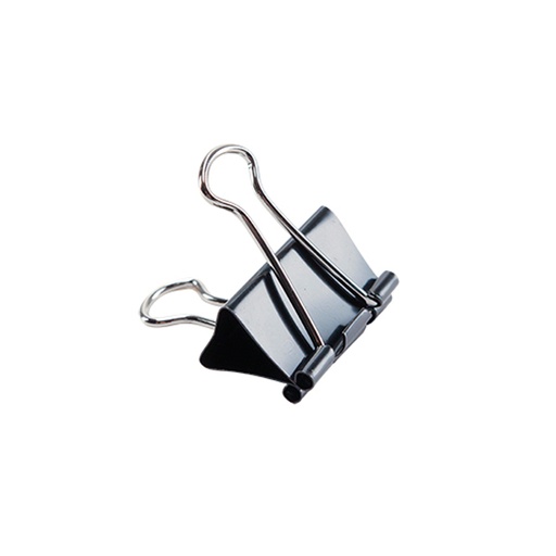 [APRPAP32X2] Aprieta papel negro, 32mm. packde 12 unidades