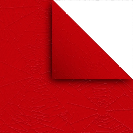 [PAPARANAROJO] Papel Araña plastificado rojo, pack de 10 unidades