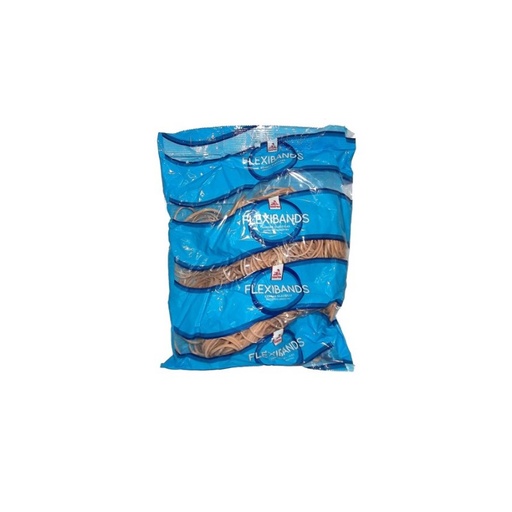 [BANDAS100G] Bandas elásticas  Flexiband de látex, 40mm. bolsa de 100g.