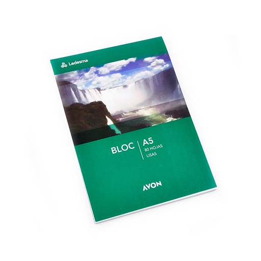 [AVONBKA580L] Block borrador Avon Esquela, 80 hojas lisas blancas