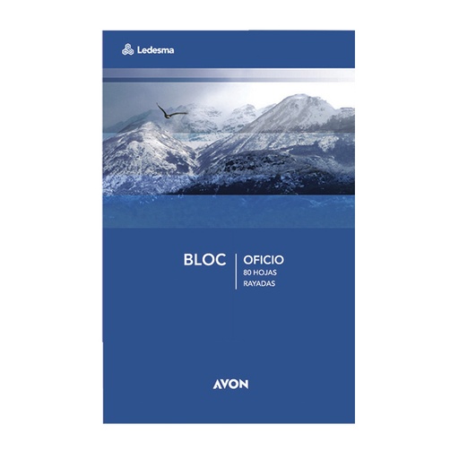 [AVONBKOF80R] Block Oficio Emblocado Avon, 80 hojas rayadas perforadas