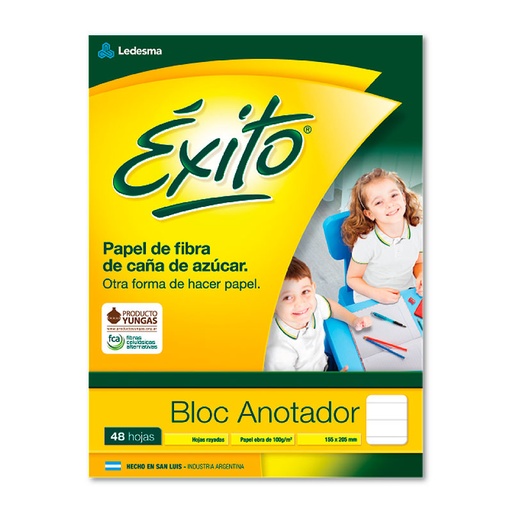 [EXITOANOTA48] Block Éxito N°3, 48 hojas rayadas