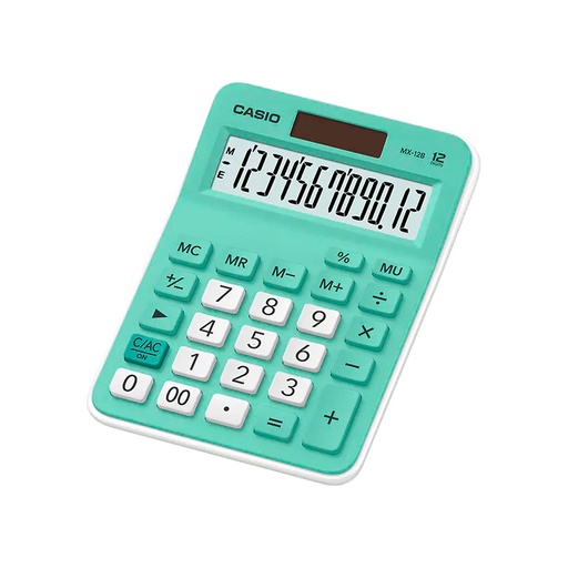 [CASIOMX12BGN] Calculadora de escritorio Casio MX-12B-GN verde