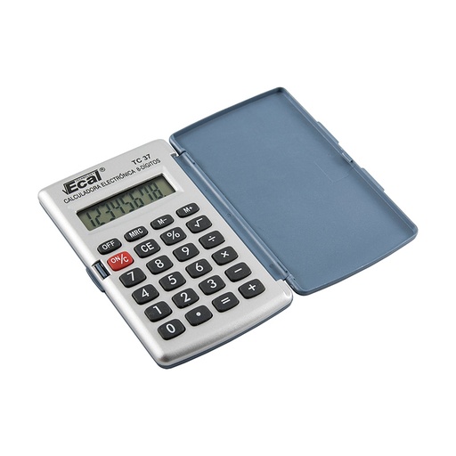 [ECALTC037] Calculadora de bolsillo Ecal TC37