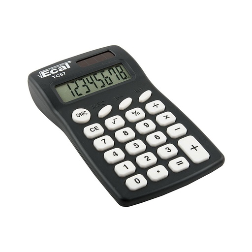 [ECALTC057] Calculadora TC-57 Bolsillo Med.113x64x20mm. 8Díg.