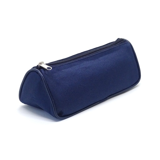[CANO1CBANAAZ] Cartuchera de tela cordura de 1 cierre tipo bananita azul