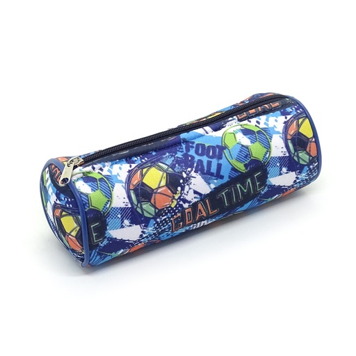 [CANOTUBBOGOA] Cartuchera de tela  neopren de 1 cierre Goal Time tipo tubo