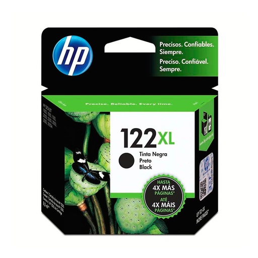 [HPCAR122XLNE] CARTUCHO ORIGINAL HP 122XL CH563HL, Alto Rendimiento, Negro