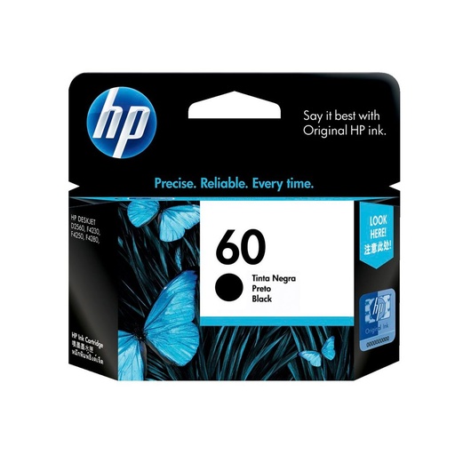[HPCAR60ALNE] CARTUCHO ORIGINAL HP 60 CC640WL Negro