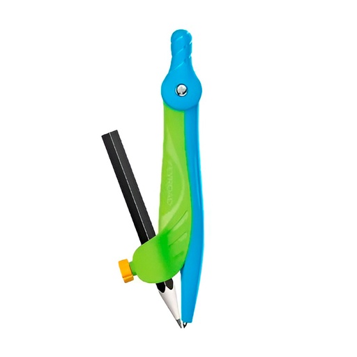 [KEYROADCOMPCL] Compás plástico con lápiz Keyroad Flow