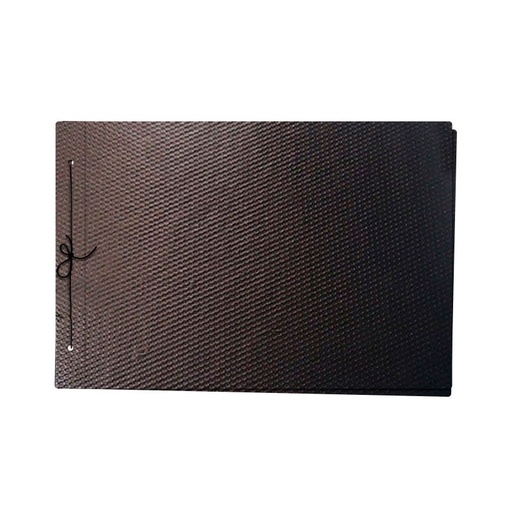 [CARFIBRANEG5] Carpeta de dos tapas de fibra N°5 negra brillante