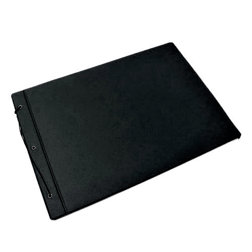 [CARFIBRANEG6] Carpeta de dos tapas de fibra N°6 negra brillante