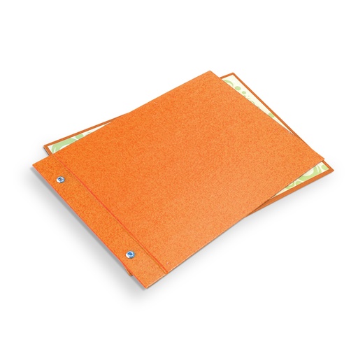 [CARPFORRNAR5] Carpeta forrada Avíos N°5 naranja