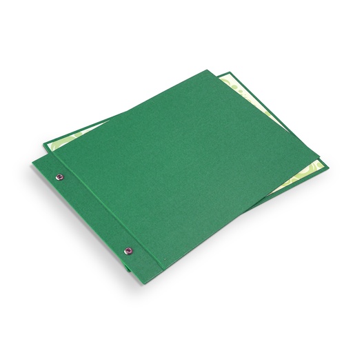 [CARPFORRVER5] Carpeta forrada Avíos N°5 verde
