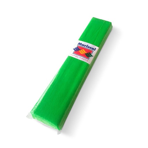 [CREPEVERDX10] Papel Crepe Mariscal verde, pack de 10 unidades