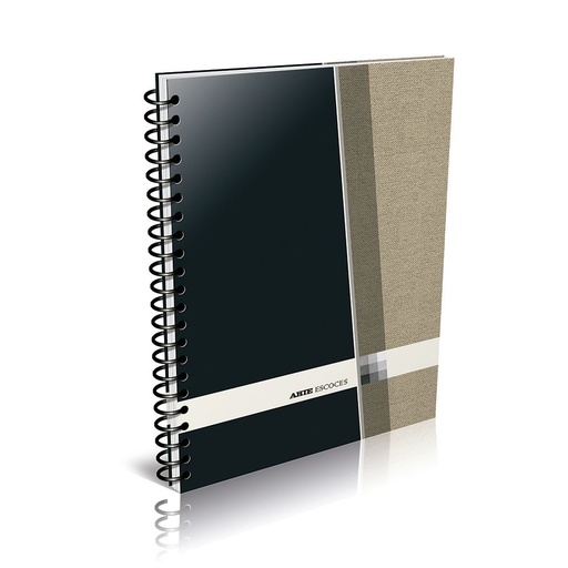 [ARTE29ESC80R] Cuaderno Arte Escocés espiralado, 22x29cm. 80 hojas rayadas