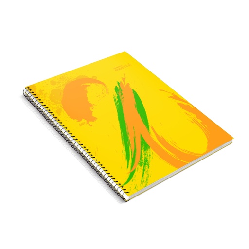 [ESSEN297AMAC] Cuaderno espiralado Essential tapa de polipropileno amarillo, 22 x 29cm. 84 hojas cuadriculadas
