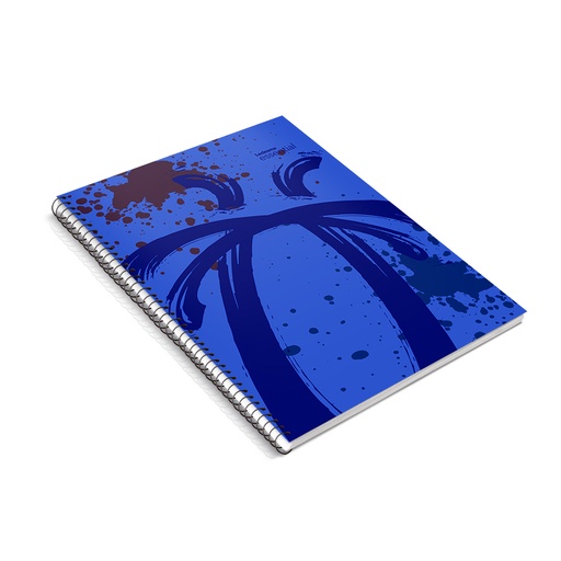 [ESSEN297AZUC] Cuaderno espiralado Essential tapa de polipropileno azul, 22 x 29cm. 84 hojas cuadriculadas