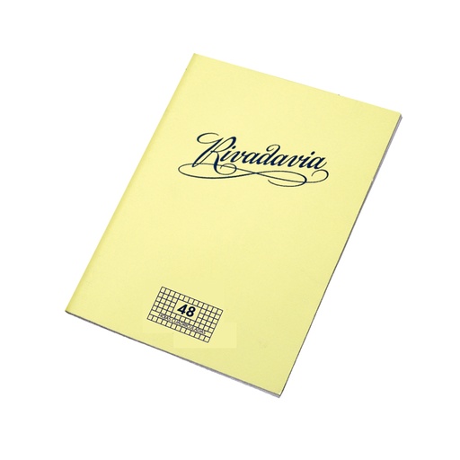[RIVTF48C] Cuaderno Rivadavia tapa flexible, 16 x 21cm. 48 hojas cuadriculadas