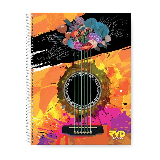[RIVTFRVDALL] Cuaderno espiralado Rivadavia Teens All Inclusive tapa flexible, 22 x 29cm. 150 hojas cuadriculadas