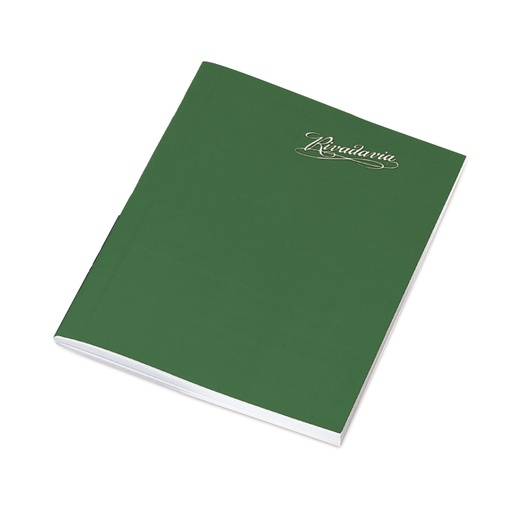 [RIVTFVERD48R] Cuaderno Araña Rivadavia tapa flexible verde, 16 x 21cm. 48 hojas rayadas