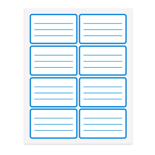 [PEGASOLAZUL] Etiqueta escolar azul caja de 240 unidades