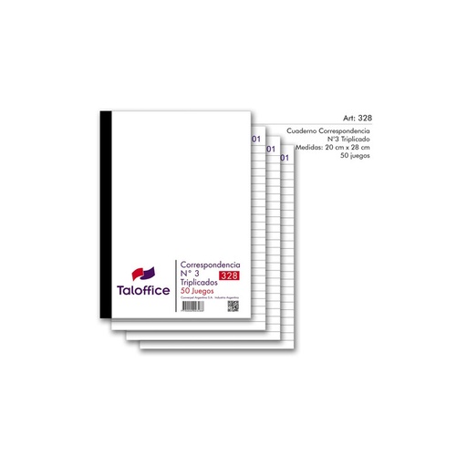 [CORRESP53092] Talonario Correspondencia triplicado N°3