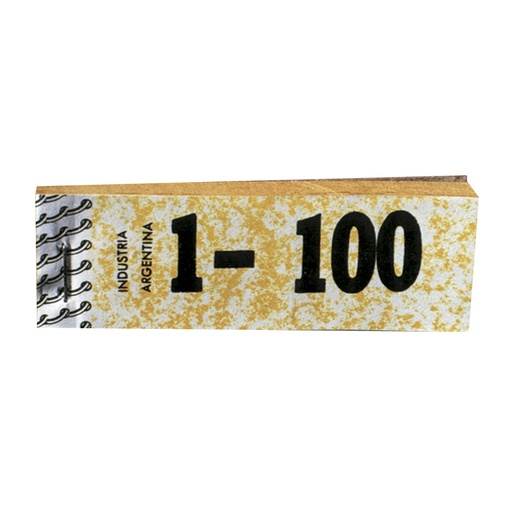 [GUARDARR100] Pack de 10 talonarios Guardarropa del 1 al 100 duplicado