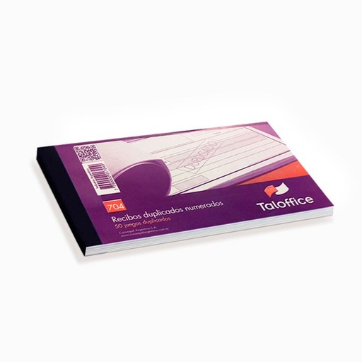 [TALOFFICE704] Talonario Recibo duplicado Taloffice 704