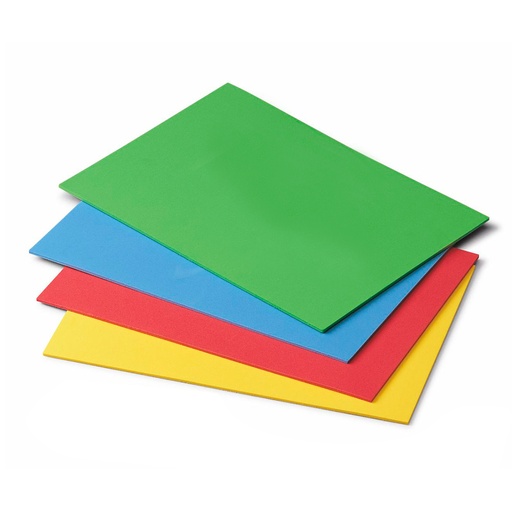 [GOMAEVASUR10] Goma Eva colores surtidos, pack de 10 unidades