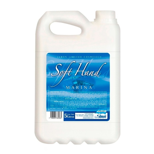 [JABONFLOR5L] Jabón líquido para manos Soft Hand, 5lts.