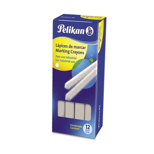 [PELIK762BLAN] Lápiz de marcar Pelikan 762 blanco, caja de 12 unidades