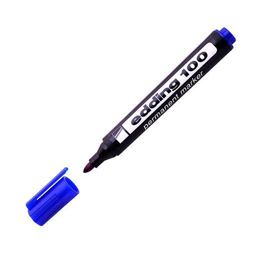 [EDDING100AZU] Marcador Permanente Edding 100 azul