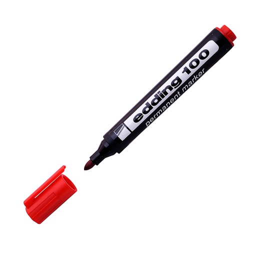[EDDING100ROJ] Marcador Permanente Edding 100 rojo