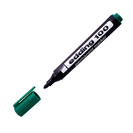 [EDDING100VER] Marcador Permanente Edding 100 verde