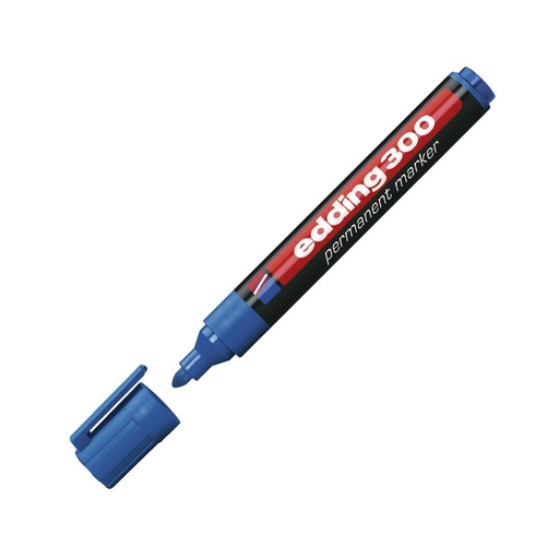 [EDDING300AZU] Marcador Permanente Edding 300 azul