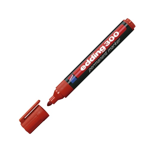 [EDDING300ROJ] Marcador Permanente Edding 300 rojo